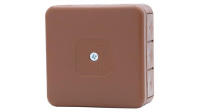 Puszka Hermetyczna H55-S 85X85x37 Ip55 12-Wylotowa Brązowa