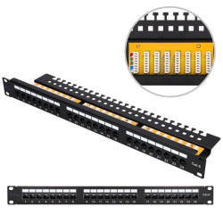 Patchpanel 24 porty Extralink CAT6 UTP