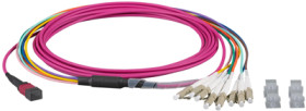 FO patch cable, LC to MTP-F, 30 m, OM4, MTPF08LCOM4-30
