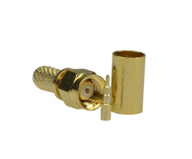 Wtyk koncentryczny SMA 50ohm zaciskany na przewód H155