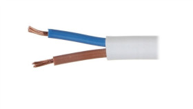 Przewód Omy 2X1.00 Biały 300/300V