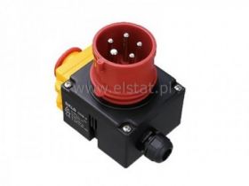 Wył. elektromag. 3F 400V + wył. grzyb 5p