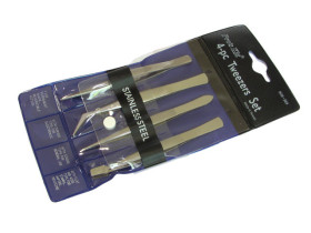 Pęseta 110-120mm 808-389 Proskit (zestaw 4szt.)