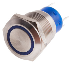 Nasadka przełącznika Chwilowy SPDT średnica wycięcia 19.2mm, montaż panelowy RS PRO