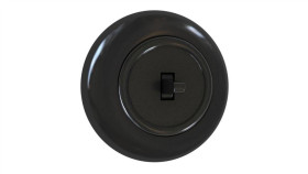 Włącznik Światła Podtynkowy Pojedyńczy Z Ramką 10Ax 250V Ip20 Czarny Połysk...