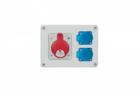 Rozdzielnica stacjonarna R-BOX 190 1x16A/5P 2x250V IP44 B.1602