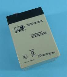 6V/5,0Ah 70x47x107 F1 MWS AKUMU.AGM