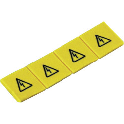 Wieland 04.343.8353.8 fasis Cover with Warning Symbol ADFN 2,5/4 Yellow