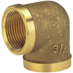 GARDENA 07285-20 Brass Elbow 39mm IT/42mm OT Internal/External Thread