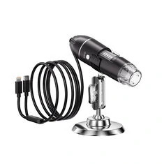 INSKAM 321-p 1600X 2MP Cyfrowy Mikroskop Ręczny Mikroskop Elektroniczny Aparat 8 Diodowy Powiększacz z Podstawką Akcesoria Mikro