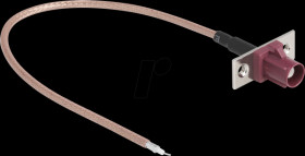 90729 HF cable, FAKRA D socket > open ends, 20cm