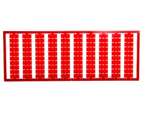 Ramka z oznacznikami bez nadruku czerwona 209-501/000-005 /5szt./