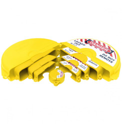 Zestaw blokad do zaworów zasuwowych – żółte (5szt.), GVLO-SET-YL