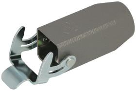 Obudowa złącza; Han A; 09200031750; 3A; metal; proste; na przewód; wyjście na dławnicę PG11; z 1 klamrą; 1 górne wyjście przewod