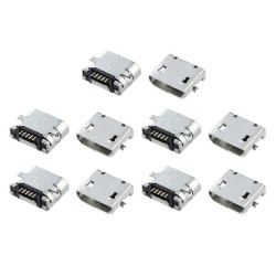 Opencircuit Female micro usb connector - 10 stuks