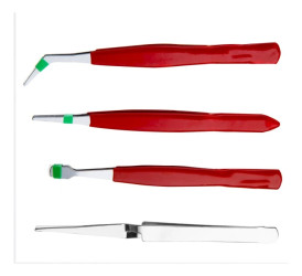 Pęsety (Pincety) dł. 120 mm zestaw 4 elementy 32D423