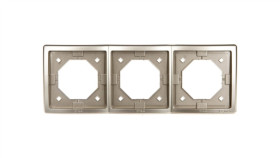 Simon Basic Standard Ramka Bryzgoszczelna Potrójna Ip44 Z Uszczelką Satynowa...