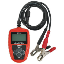 Sealey BT105 Digital Battery &amp; Alternator Tester 12V