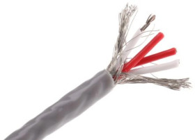 Przewód termoparowy RTD Ekranowany, -10 → +80 C., dł. 25m, izolacja: PTFE, 7-żyłowy, RS PRO