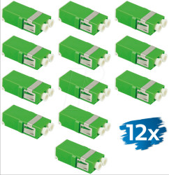 FA03LC8 Fiber Adapter LC-Duplex, without flange, 12 pieces