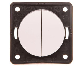 Berker/B.Mobil Łącznik dwubiegunowy 10A IP20 biały 936752509