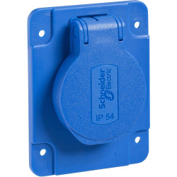Schneider Electric PKN61B socket Flush-mount IP54 IK08 Blue 1pc