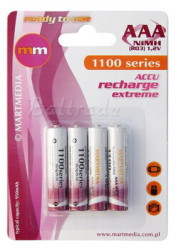 4x akumulatorki MM R03/AAA Ni-MH 1100mAh ready to use