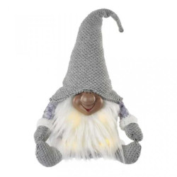 Dekoracje - LED krasnoludek świąteczny, 20x15x35 cm, 3x AA ciepła biel, IP20 DCFW01