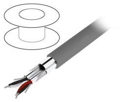 6032C-SL005 Przewód na rolce 30,5m Alpha Essential 2x2x20AWG PVC ciemnoszary 300V