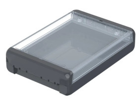 PC enclosure, (L x W x H) 191 x 125 x 40 mm, graphite gray (RAL 7024), IP66, 96024244