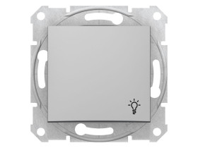 SEDNA Wyłącznik zwierny przycisk "światło" aluminium SDN0900160 SCHNEIDER ELECTRIC