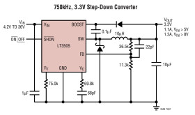1.2A, Step-Down Switching Regulator in 3mm × 3mm DFN