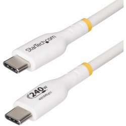 StarTech.com USB2EPR2MW 2m White USB-C Charging Cable, USB-IF Certified USB C C