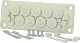 Fibox 3576152 Płytka z przepustami FMF 17, poliwęglan, 1 szt.