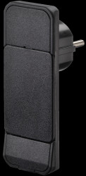 SmartPlug flat plug, black