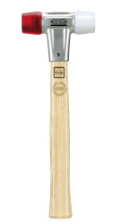 Młotek gumowy Okrągły 370g z wymienną końcówką SAM