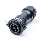 Złącze wielostykowe przemysłowe 5-pinowe Montaż na kablu Wtyczka Amphenol Industrial