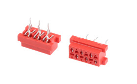 Gniazdo PCB 6 -pinowe 2 -rzędowe raster: 2.54mm Żeńskie na płytkę Proste Przewlekany