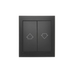 AQUACLICK czarny ACZ1/49 Przycisk żaluzjowy IP44