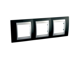 UNICA TOP Ramka 3 potrójna pozioma rhodium black MGU66.006.093 SCHNEIDER ELECTRIC