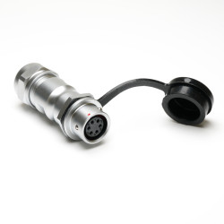 Złącze okrągłe 6-pinowe M12 Kabel Gniazdo RS PRO Żeńskie IP67 SF12