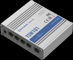 TSW101 Switch, 5-Port, Gigabit Ethernet, PoE