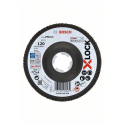 Bosch 2608619204 X-LOCK Flap Disc 125mm Diameter 22.23mm Bore Grit 120