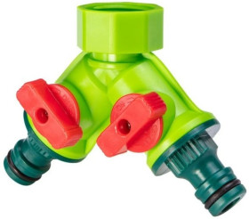 Rozdzielacz przyłącza ogrodowego dwuzaworowy 15G760