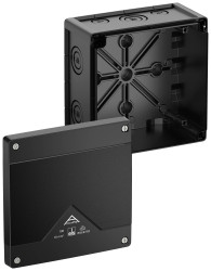 Skrzynka przyłączeniowa Spelsberg Abox Pro 100-L/sw, IP66, IP67, IP69, (D x S x W) 152 x 152 x 85 mm, czarny, 1 szt.