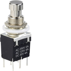 TruComponents 783078 Rotary Switch, Straight Pin, DPDT