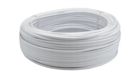 Przewód Prądowy H03vvh2-F / Omyp 300V 2X1 Płaski Biały Linka Elektrokabel 10M