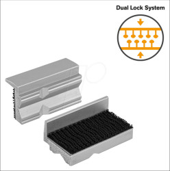 9-900-K50-ALP Soft jaws with hook-and-loop, aluminium prisms, 50 mm, 1 pair