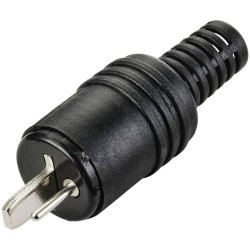 TruComponents 202763 Audio jack Plug, straight,Pins:2