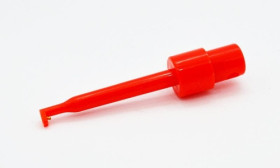 Chwytak pomiarowy haczykowy czerwony, długość 55mm